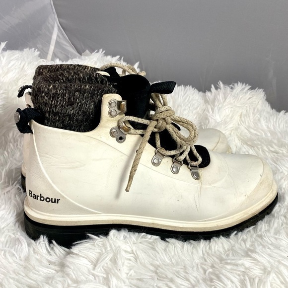 barbour White zed hiker boots size 8 - Picture 5 of 11